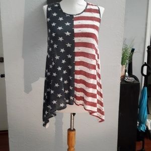 American flag tank